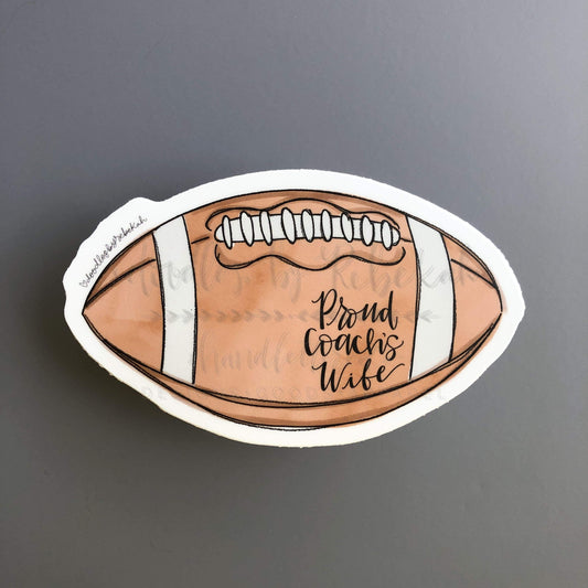 Proud Coach's Wife (Football) Sticker