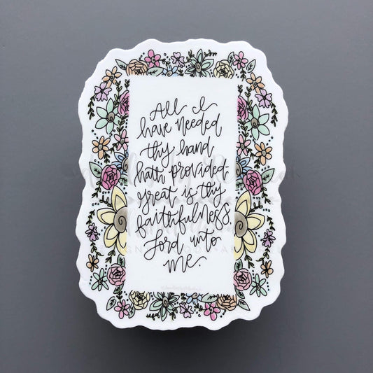 Great Is Thy Faithfulness Sticker