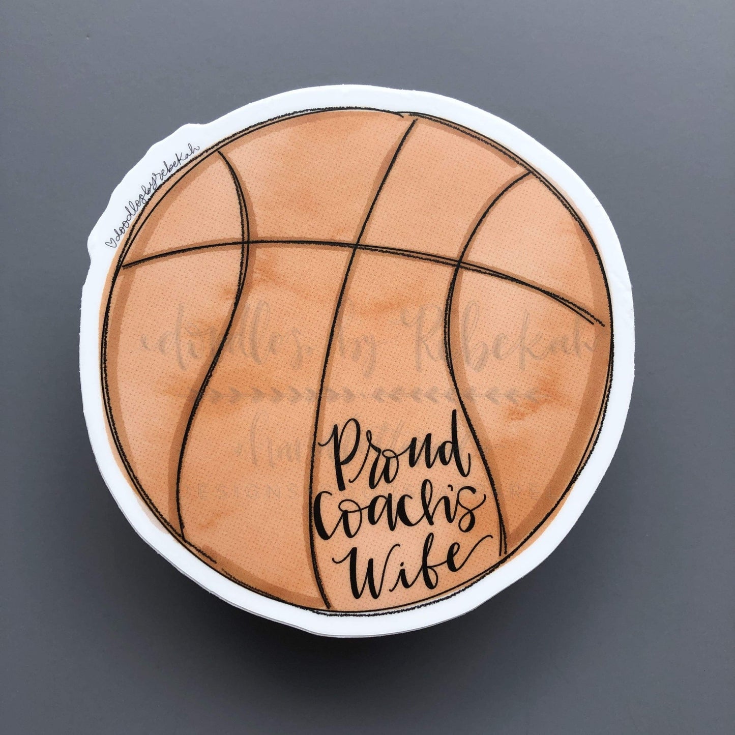Proud Coach's Wife (Basketball) Sticker