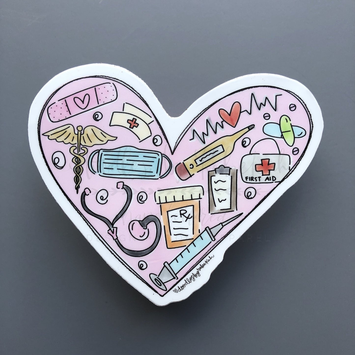 Healthcare Heart Sticker