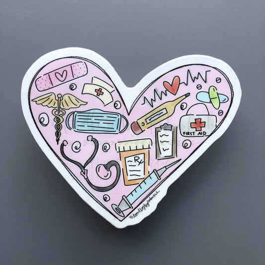 Healthcare Heart Sticker