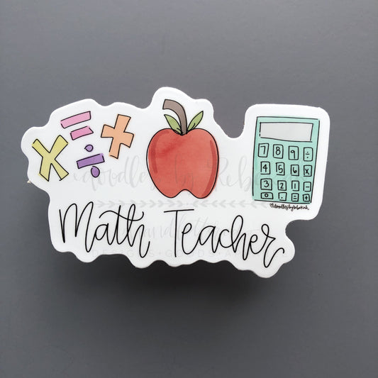 Math Teacher Sticker