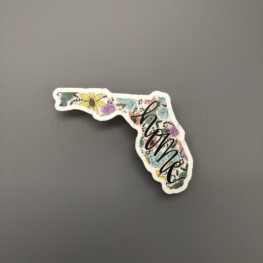 Florida Floral Home Sticker - Doodles by Rebekah