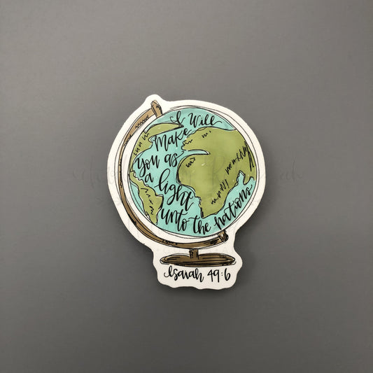 Light Unto The Nations Sticker - Doodles by Rebekah
