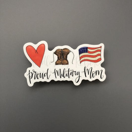 Proud Military Mom Sticker - Sticker