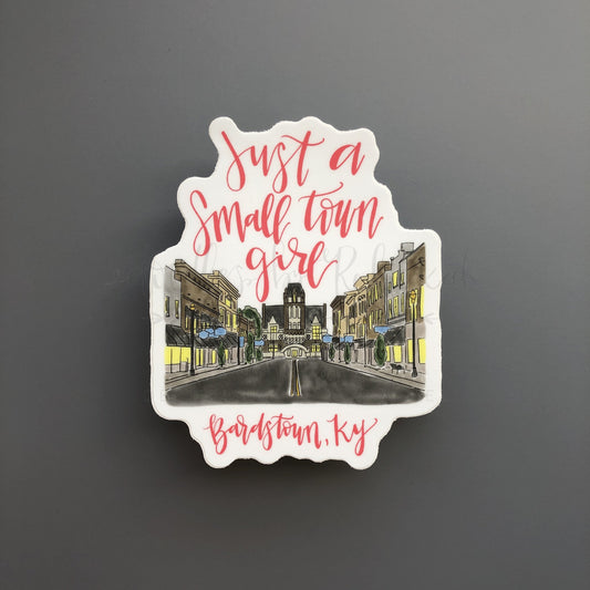 Bardstown Main Street Sticker (Color) - Doodles by Rebekah