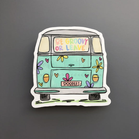 Be Groovy Sticker - Doodles by Rebekah