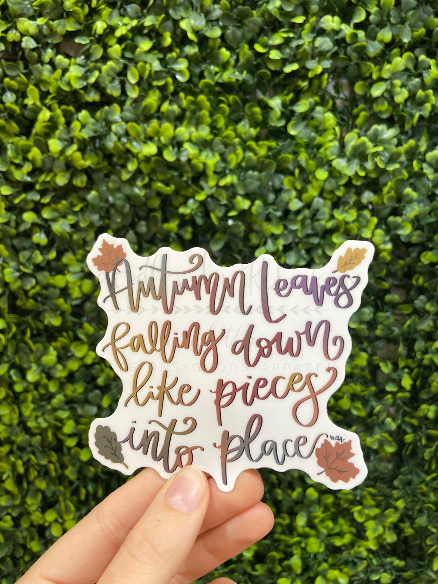 Autumn Leaves Falling Down Sticker