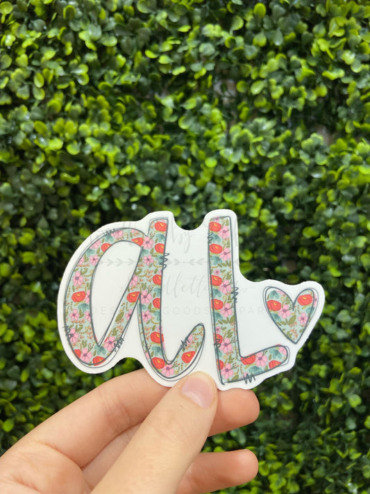 AL (Flowery) Sticker