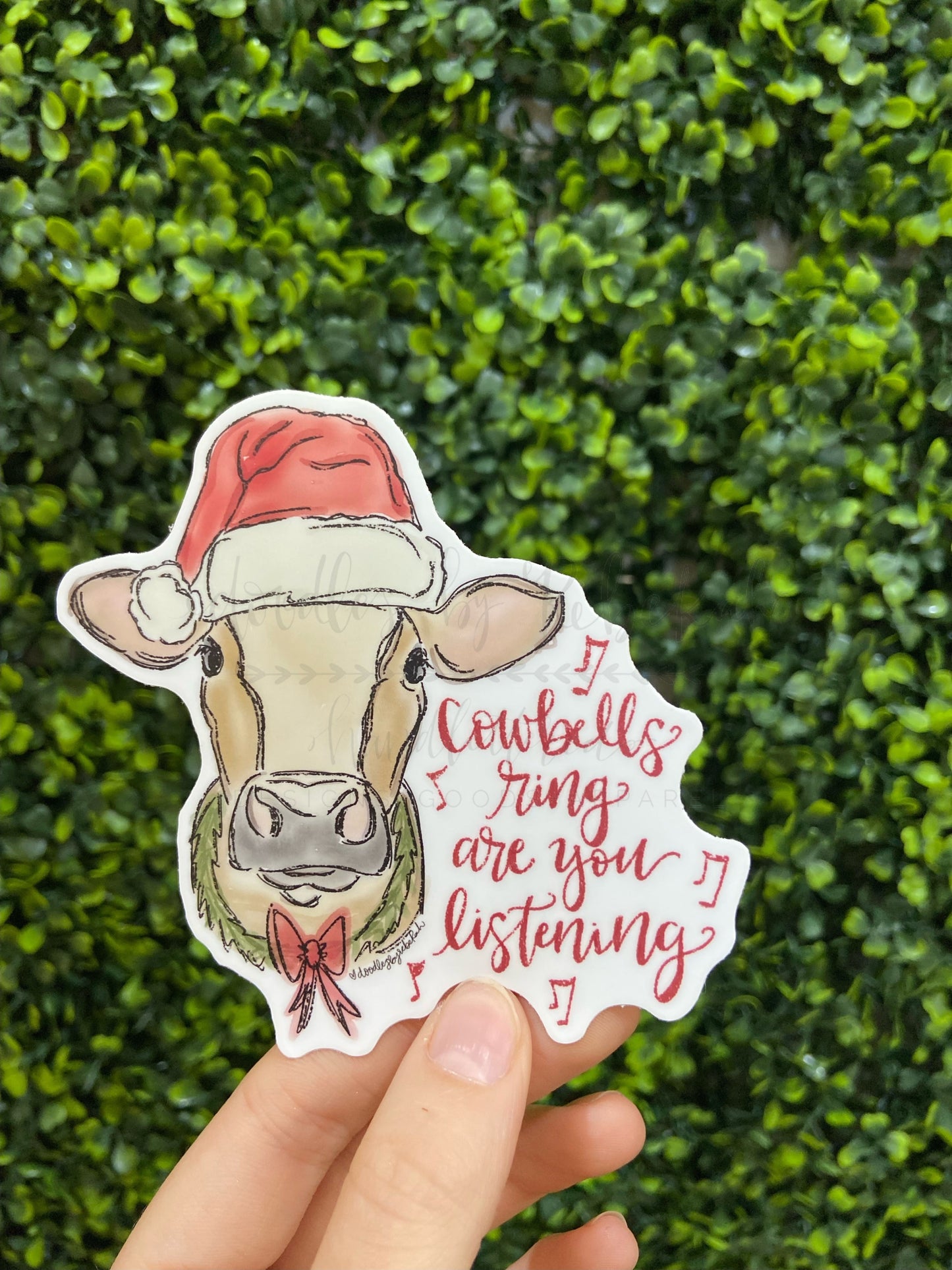 Cowbells Rings Are You Listening Sticker