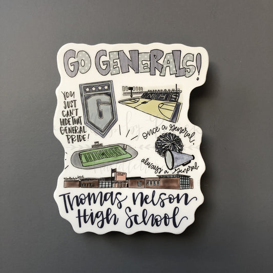 Go Generals! Sticker