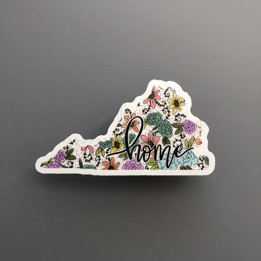 Virginia Floral HOME Sticker - Sticker