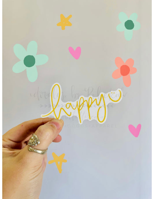 Happy Sticker