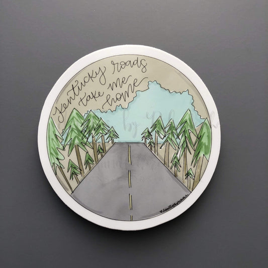 Kentucky Roads Take Me Home Sticker