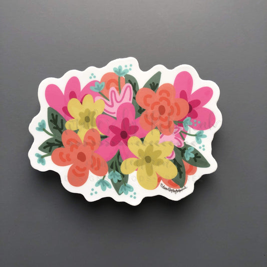 Colorful Flowers Sticker