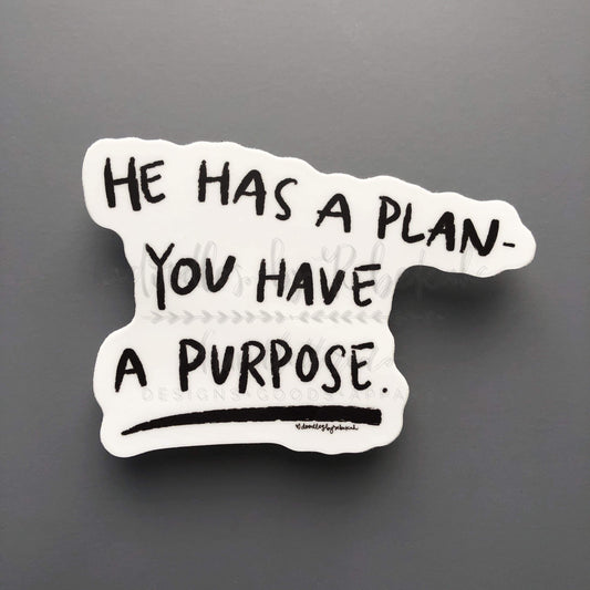 He Has A Plan Sticker