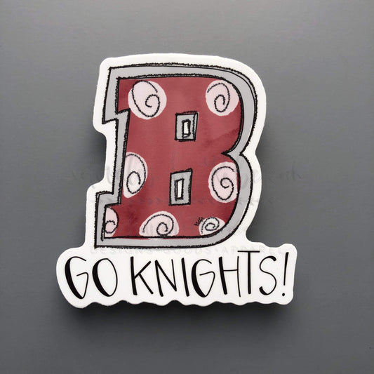 Bellarmine 'B' Sticker