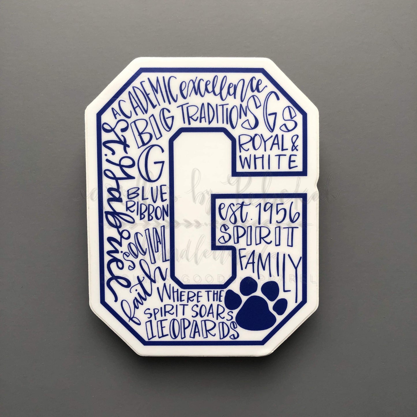 St. Gabriel High School 'Word Art' Sticker