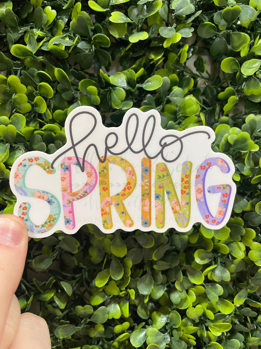 Hello Spring Sticker