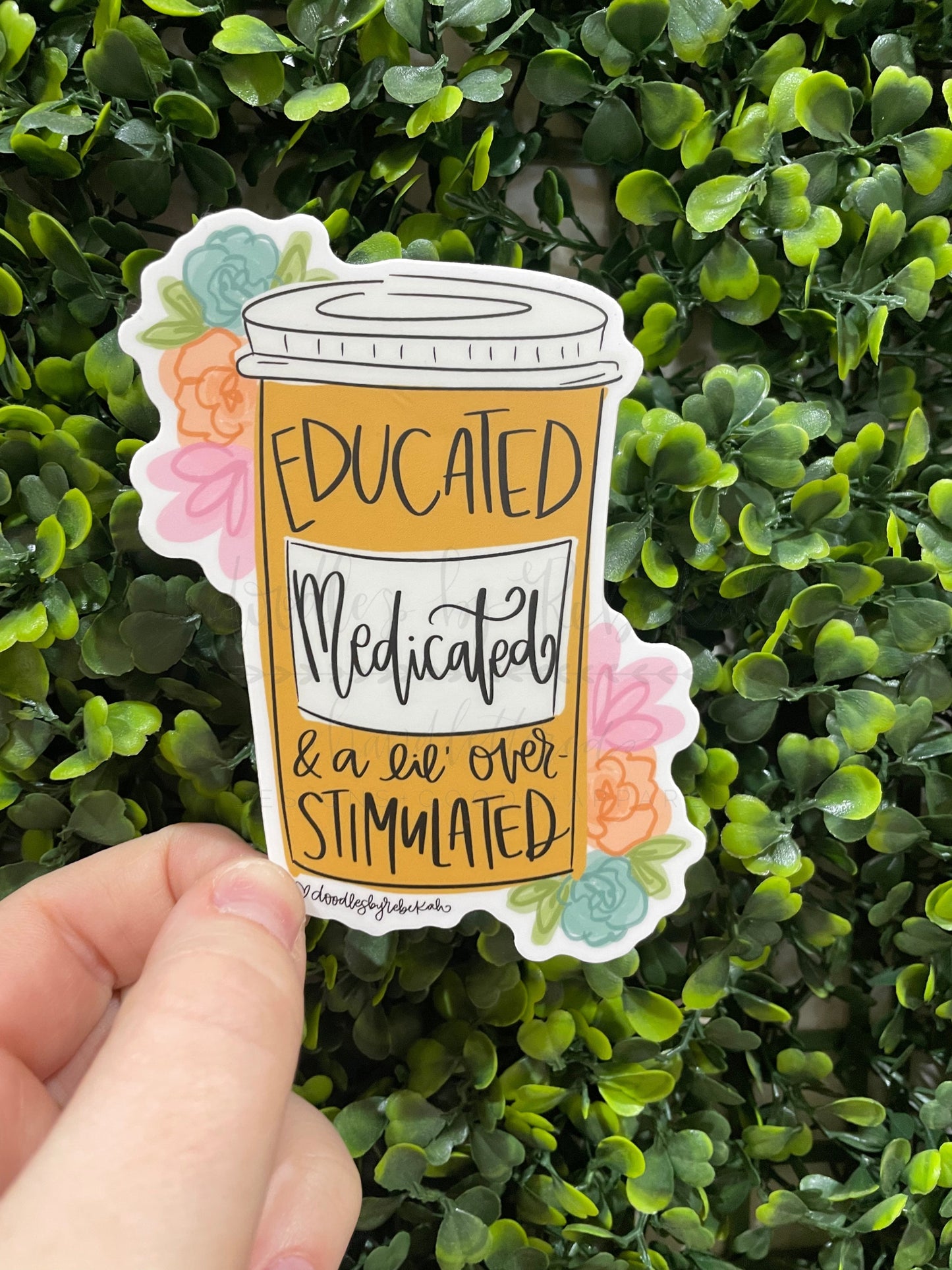 A Lil' Overstimulated Sticker