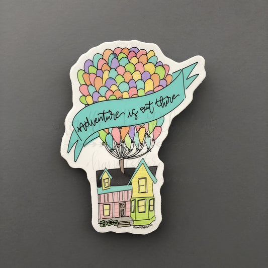 Adventure Is Out There Sticker