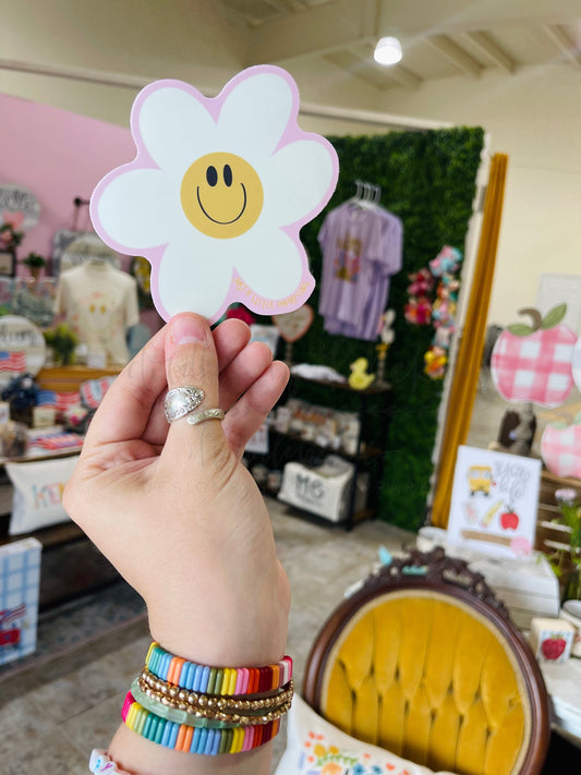 Smiling Daisy Sticker