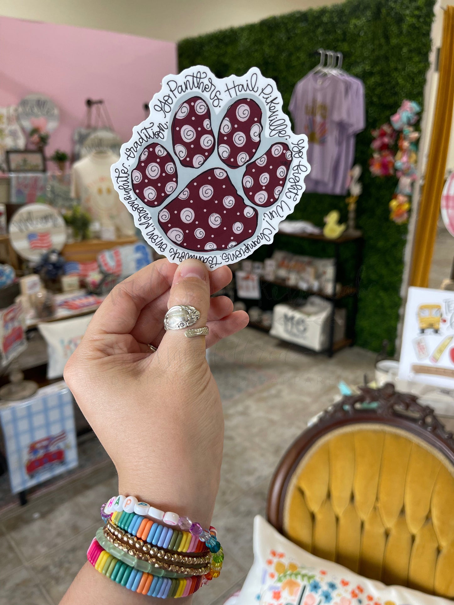 Pikeville HS Paw Sticker