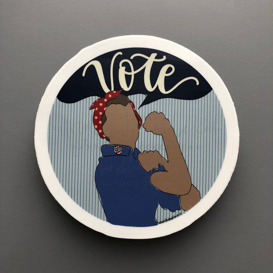 Rosie The Riveter VOTE Sticker