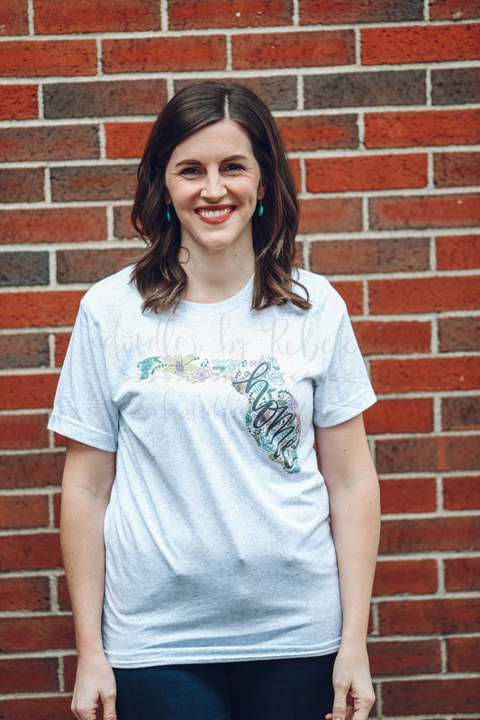 Florida Floral Tee - Graphic Tee