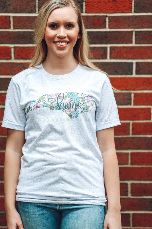 North Carolina Floral Tee - Graphic Tee