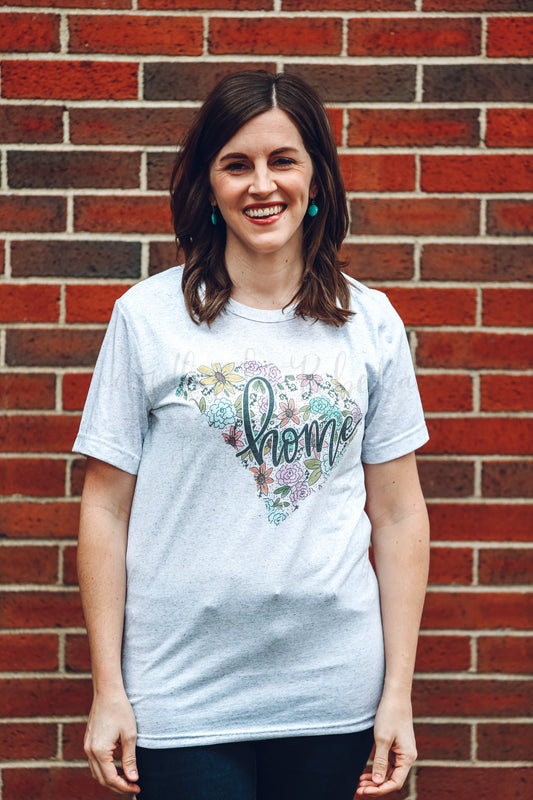 South Carolina Floral Tee - Graphic Tee