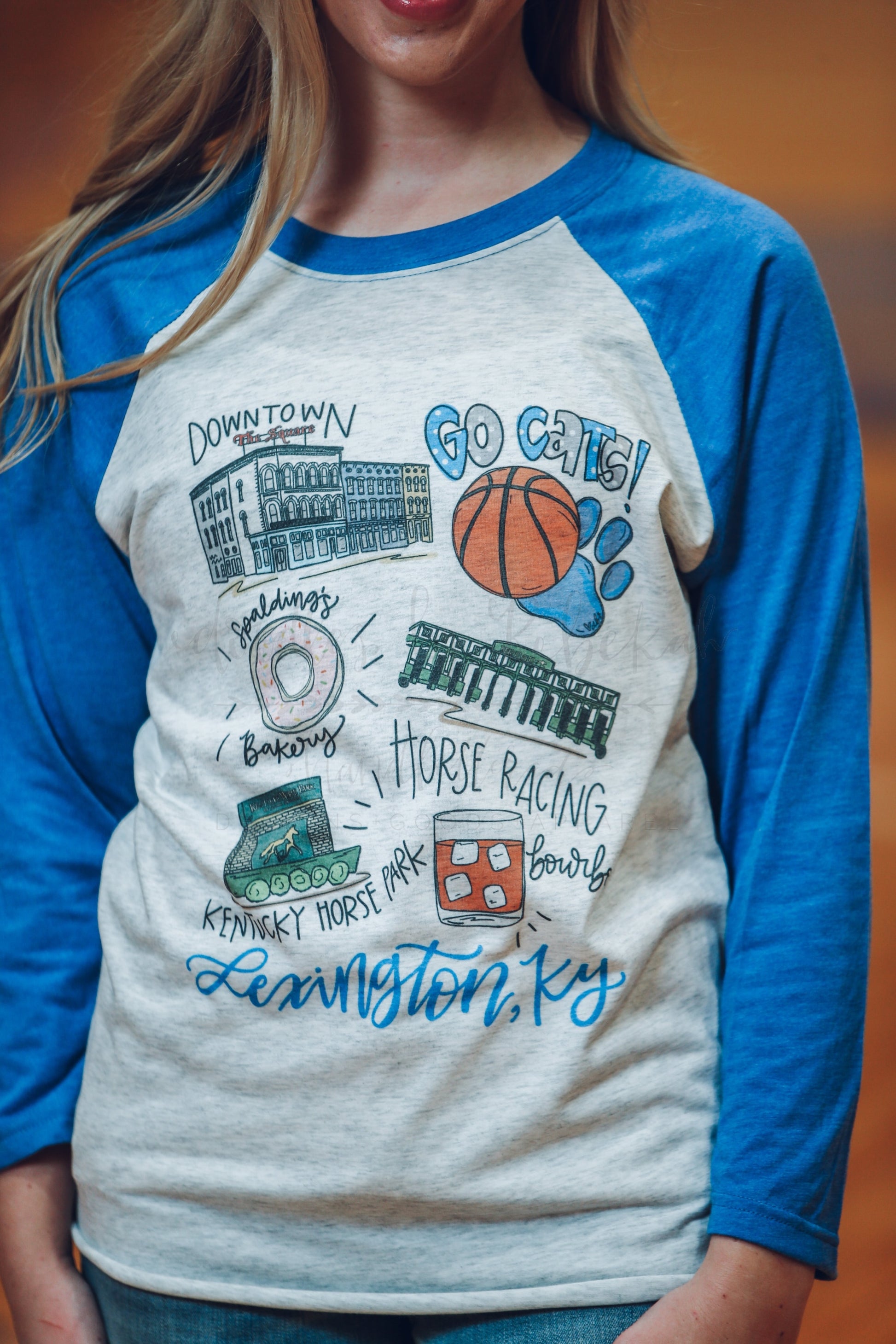 All Around Lexington Baseball Raglan - Doodles by Rebekah