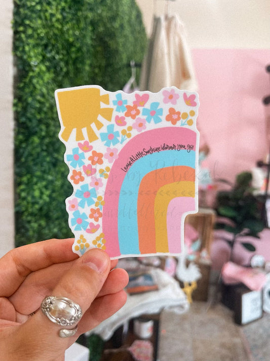 Leave a Little Sunshine Wherever Your Go Sticker