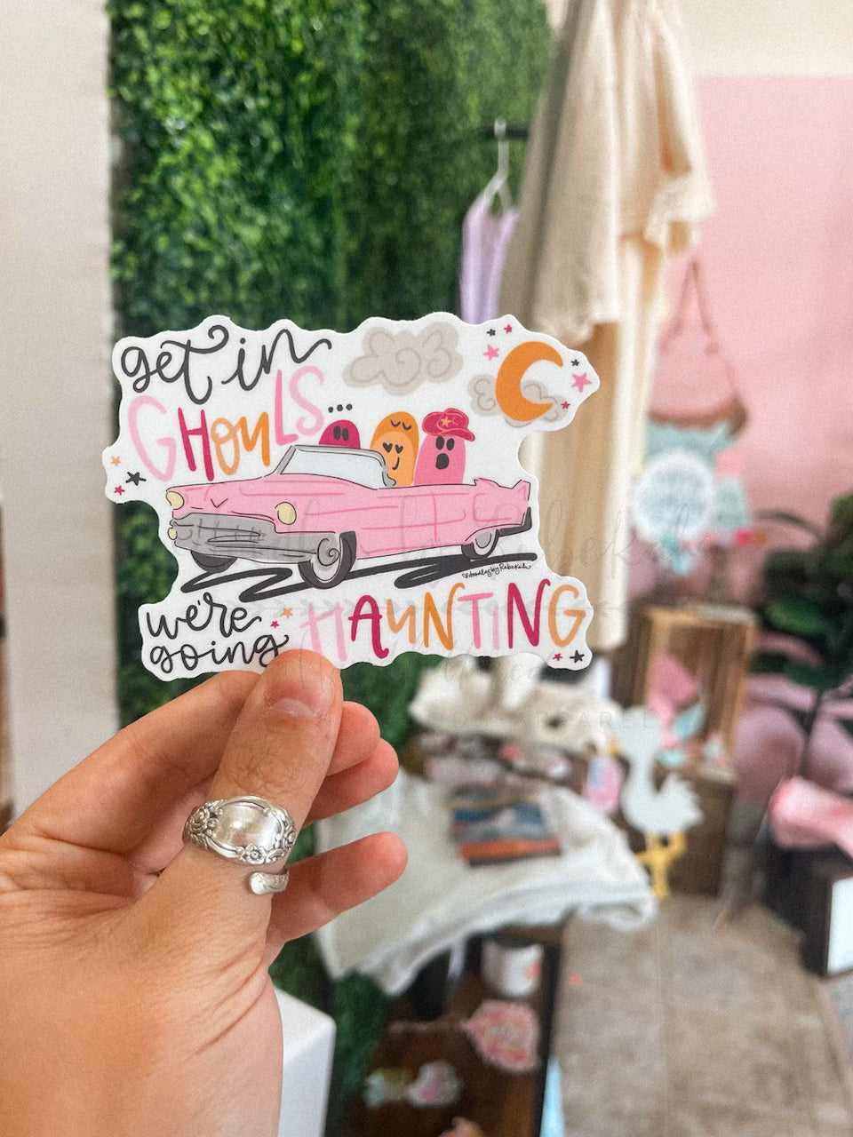 Get in Ghouls We're Going Haunting Sticker
