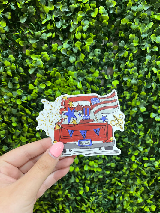 USA Truck Sticker