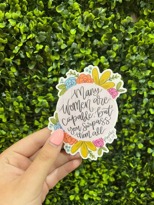 Many Women Are Capable Sticker