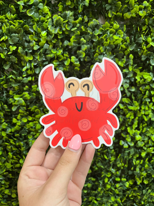 Happy Crab Sticker