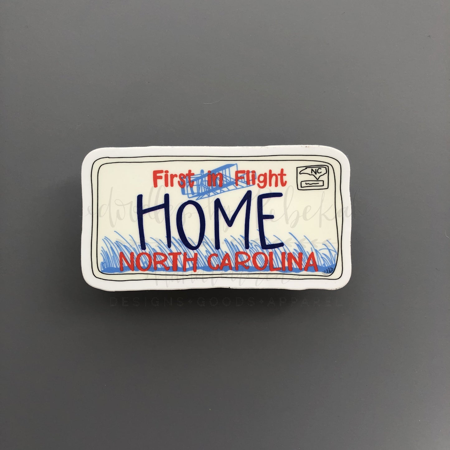 North Carolina License Plate Sticker - Sticker