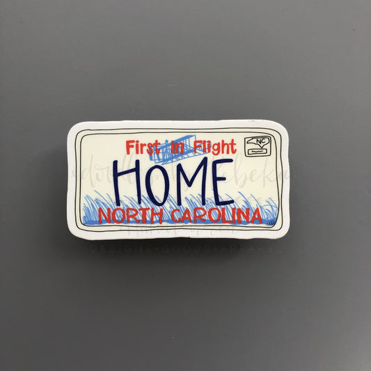 North Carolina License Plate Sticker - Sticker