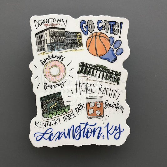 Around The Town Of Lexington KY - Sticker