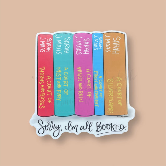 Sorry, I'm Booked (Color) Sticker