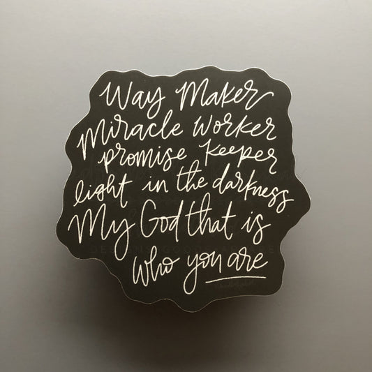 Way Maker Sticker - Sticker