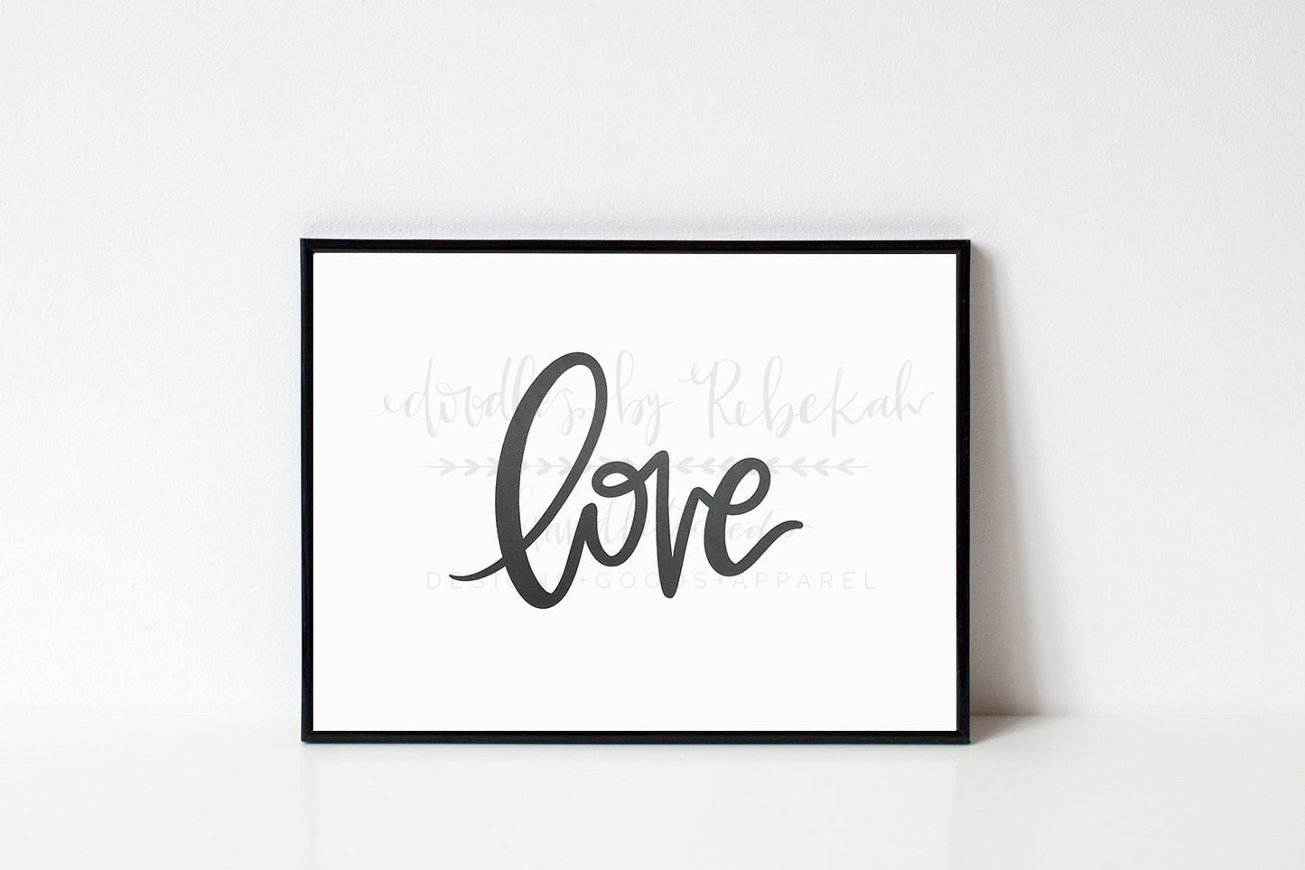 LOVE 8x10 Print - Doodles by Rebekah