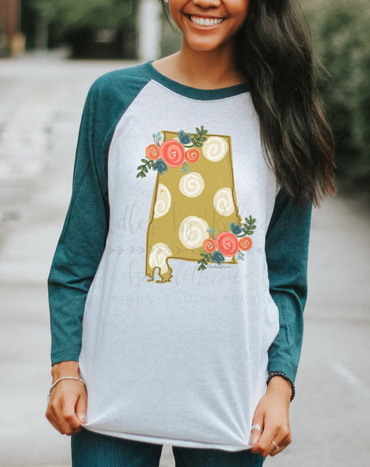 Alabama Floral Dot