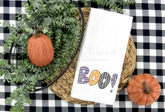 Boo! Tea Towel
