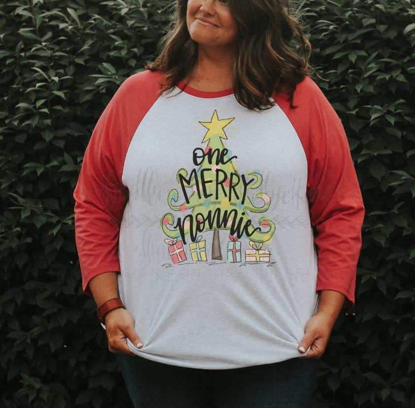 One Merry Grandma- Choose your own name! - Tees