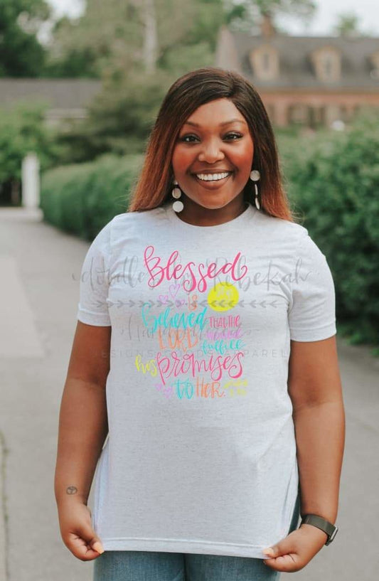 Blessed Is She Who Believed Shirt - Tees