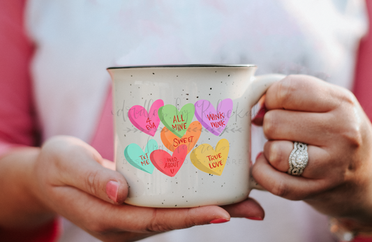 Candy Hearts Coffee Mug