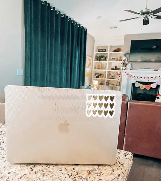 Ombre Hearts Sticker