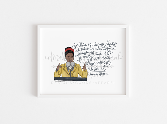 Brave Enough 8x10 Print